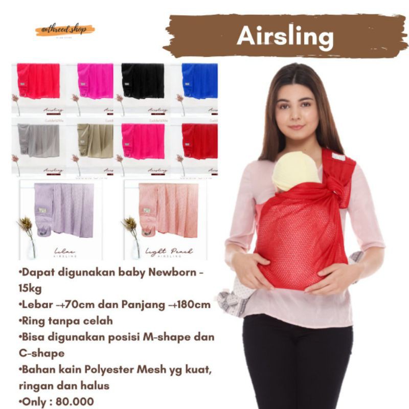 [Cuddle Me] Gendongan Bayi Airsling