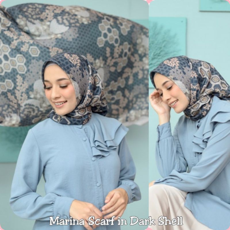 Marina Scarf Dark Shell by Wearing Klamby