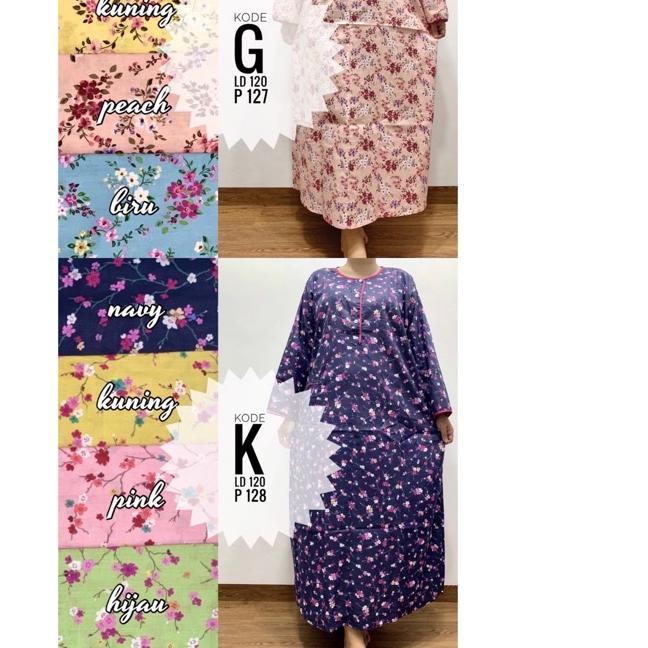 Longdress Daster Lengan Panjang Katun Jepang Lokal Pretty Girl Busui Bumil