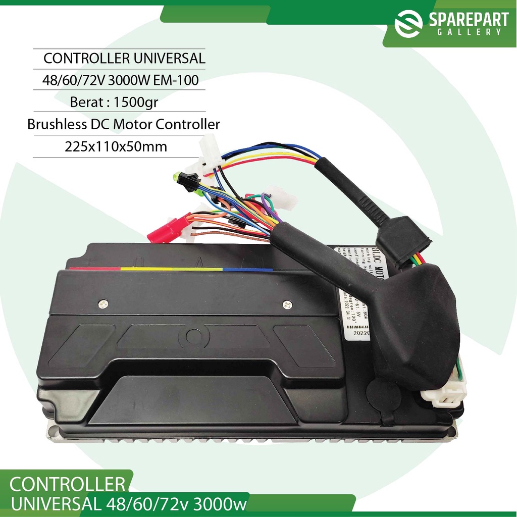 BLDC Motor Controller Votol EM-100 48/60/72v pengendali motor dan skuter listrik