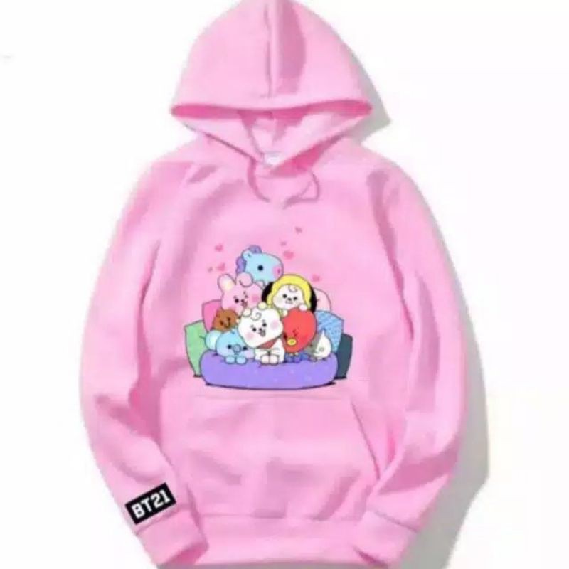 Jaket hoodie anak BT21 / Sweater anak perempuan bts / Jaket Anak terbaru