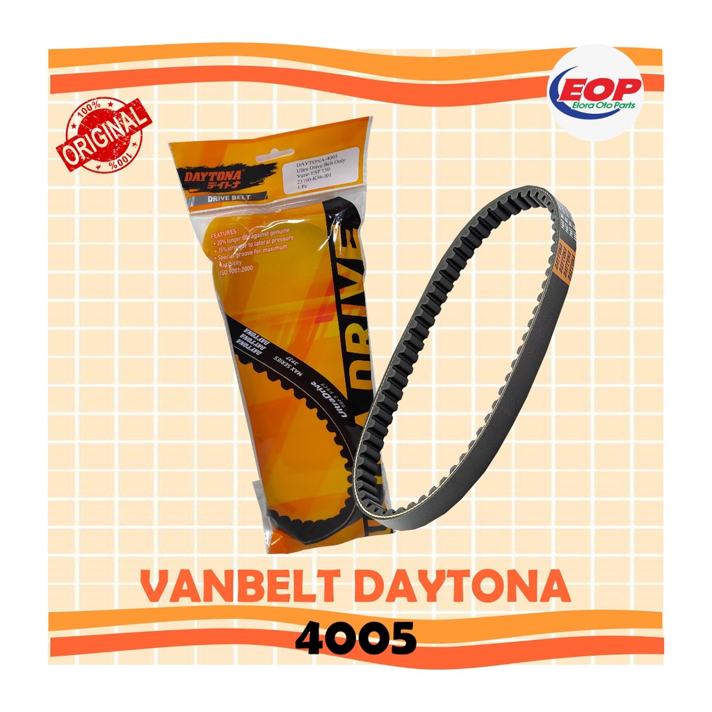 Vanbelt V-Belt only Vario 125 150 ESP 2015 2020 4005 Daytona Orisinil.