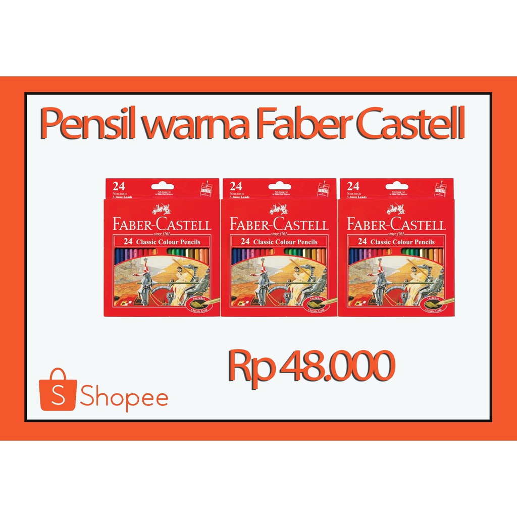 

PENSIL WARNA FABER CASTELL 24 COLOR
