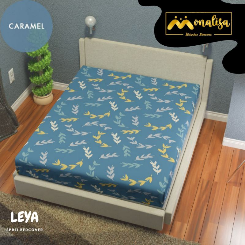 MONALISA Sprei Waterproof 180x200 King Size anti ompol-Caramel