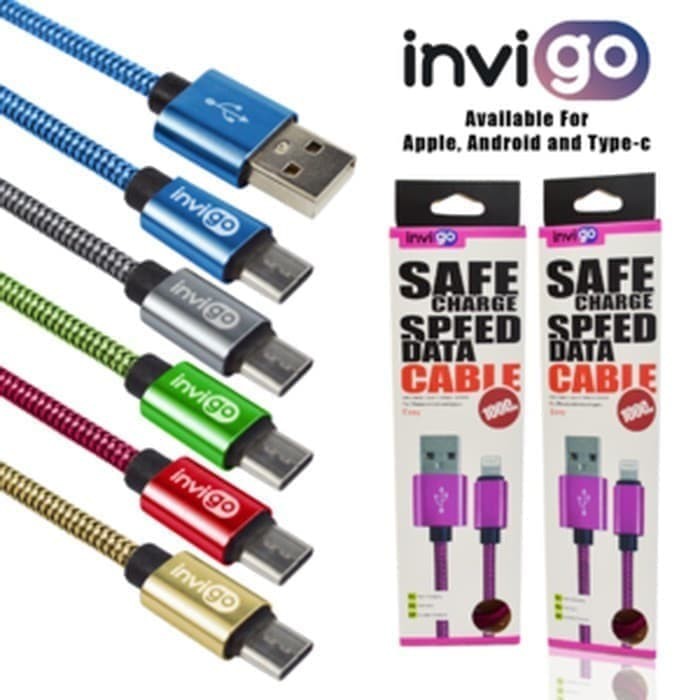 Kabel Data INVIGO ORIGINAL LIGHTNING ORI Fast Charging 2A Kabel   Grosir