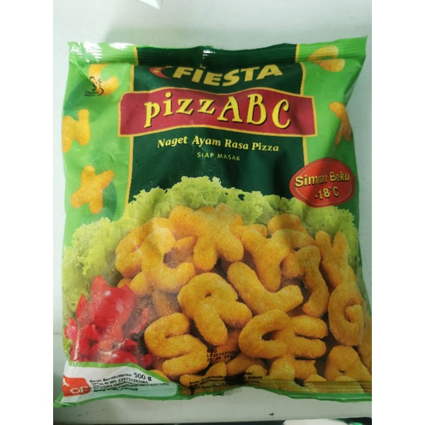 

FIESTA NUGGET pizzABC 500gr naget ayam huruf 500gram