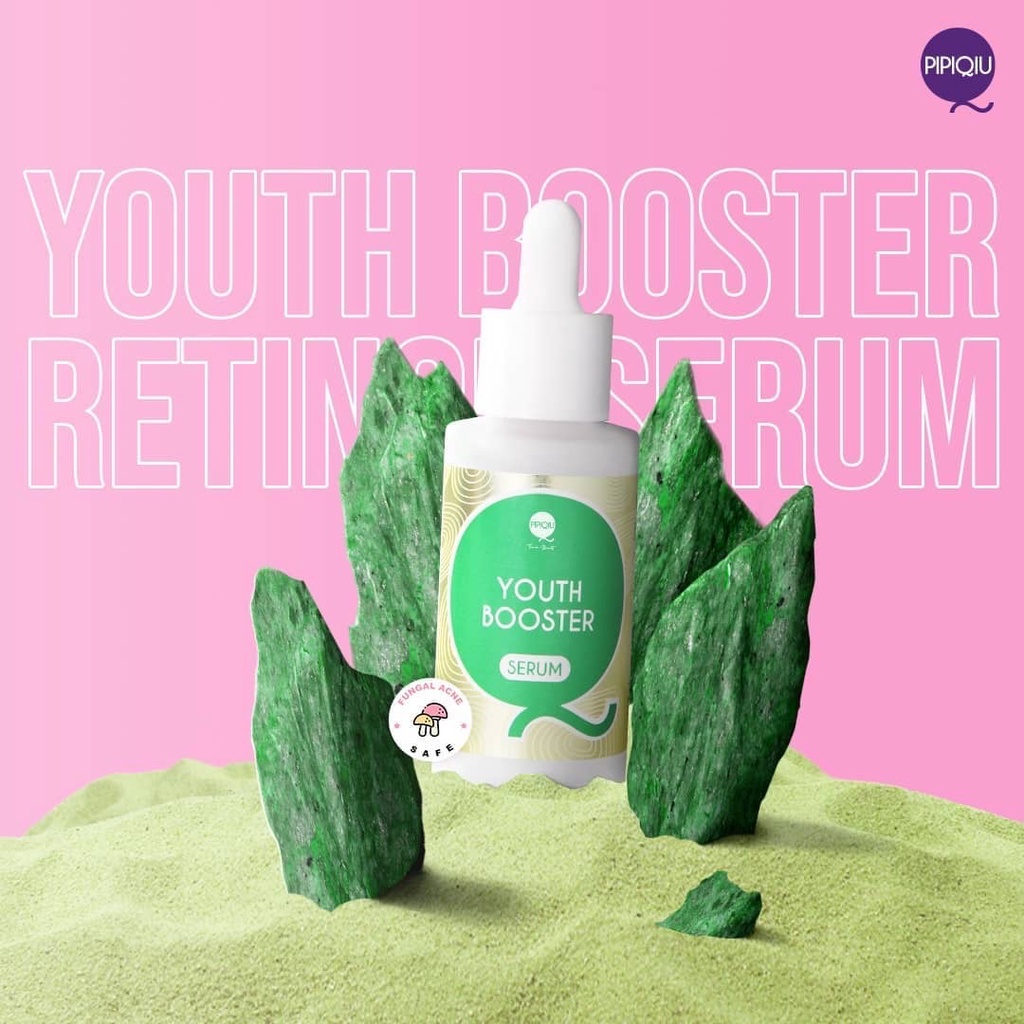 Pipiqiu Youth Booster Serum With Retinol 1% Botol 30 ml (Green)