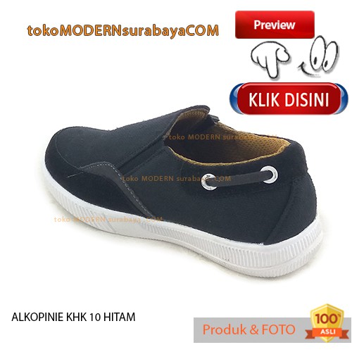 ALKOPINIE KHK 10 HITAM sepatu anak sepatu slip on