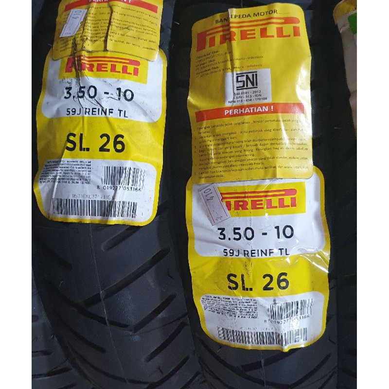 Ban Pirelli SL 26 3.50 Ring 10 VESPA PX EXCEL 3 50-10