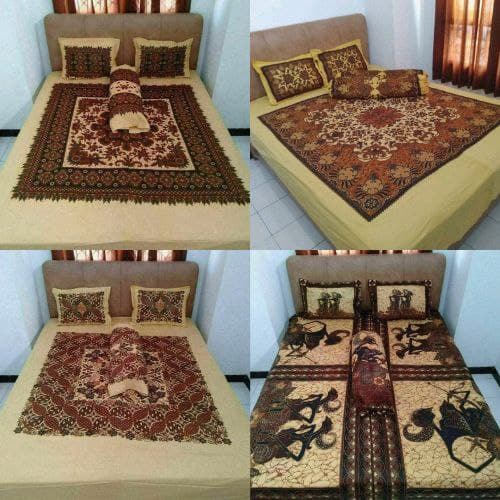 Terlaris Sprei Batik Asli Pekalongan Termurah Ukuran 180x200 Pinggiran Karet Bahan Katun | Seprei | 