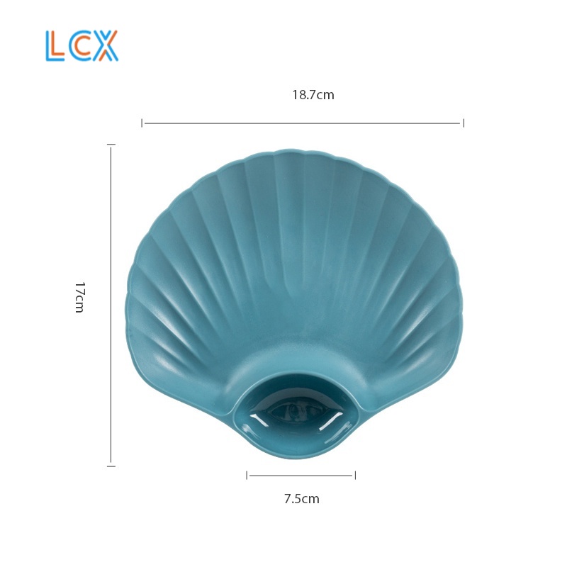 LCX Piring Plastik Plastic Plate / Piring Kerang Shell Plate Kue Roti VS-90