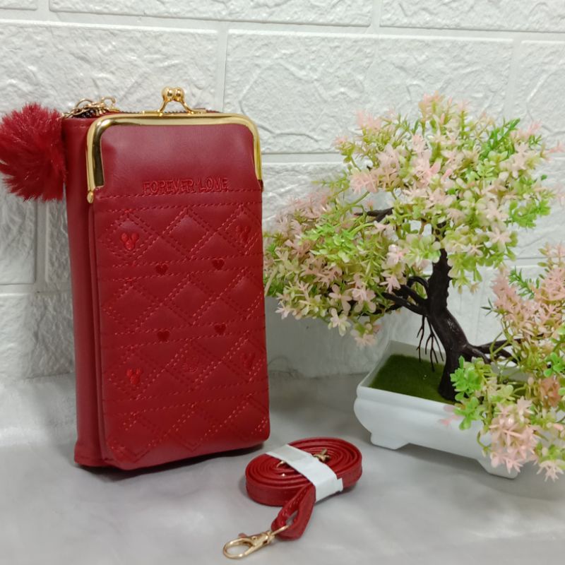 DOMPET HP BEHEL/TAS SLEMPANG WANITA/TAS HP SLETING