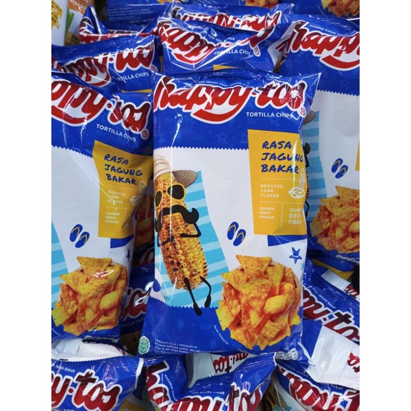 

happy-tos tortilla chips jagung bakar 140gr