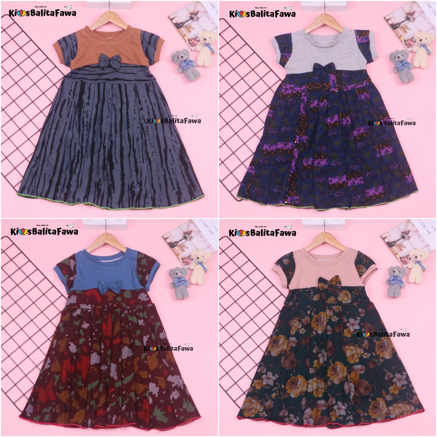 Dress Kelly 5-6 Tahun / Dres Pesta Murah Grosir Baju Anak Import Perempuan Harian Gaun Cewek