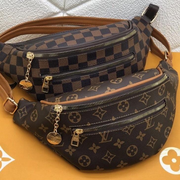 Terbaik.. HEIKO - best seller tas wanita bumbag importt - eLVi WAISTBAG 2ZIPPER TWO ZIPPER KOIN