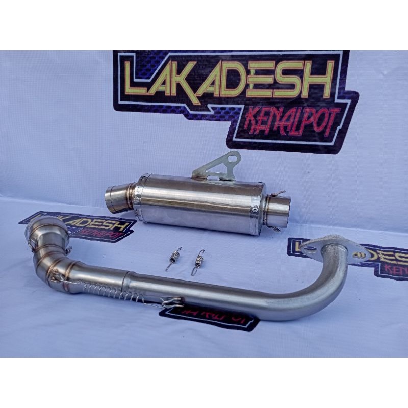 KNALPOT POLOS/LASER NAMA (INLET 38/50) BEAT MIO VARIO AEROX SCOOPY NMAX PCX ADV LEXI GENIO XRIDE DLL