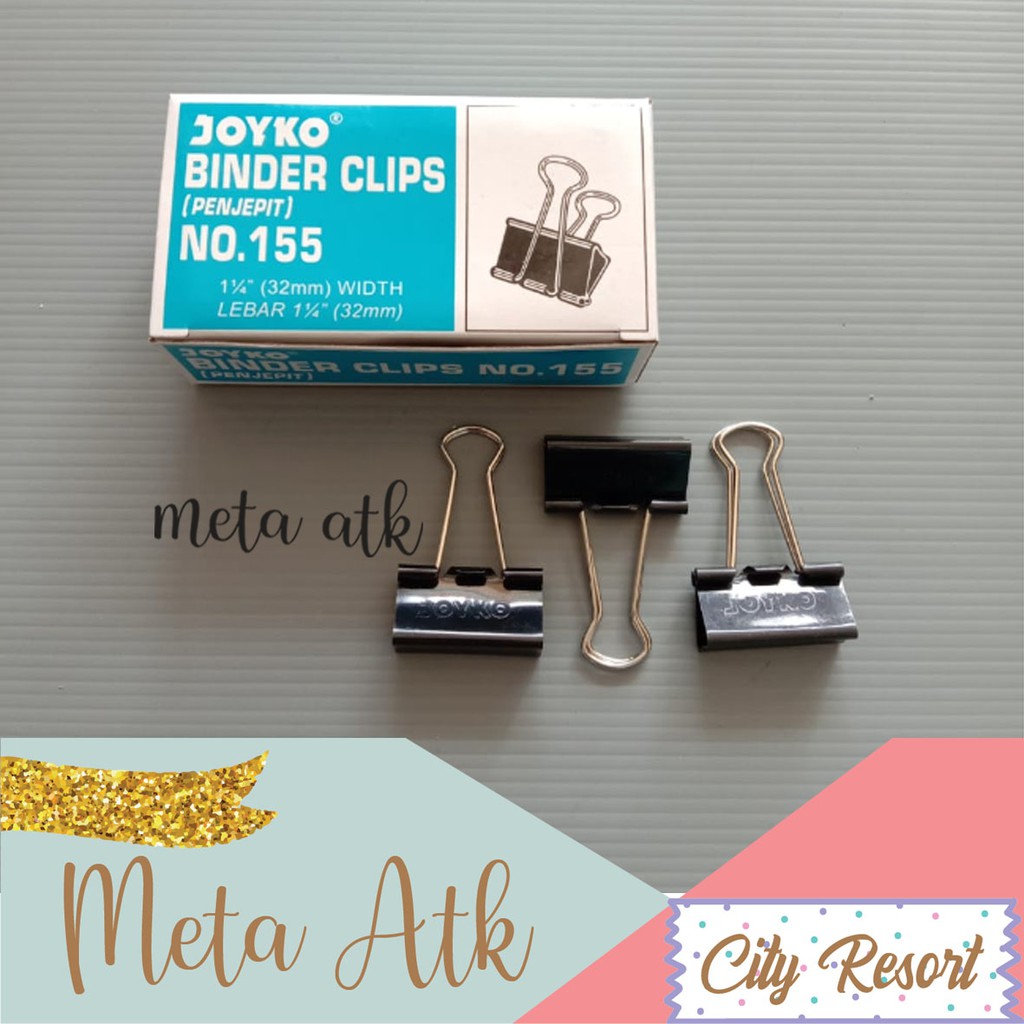 

Binder Clip / Penjepit Kertas Joyko 155 (12pc)