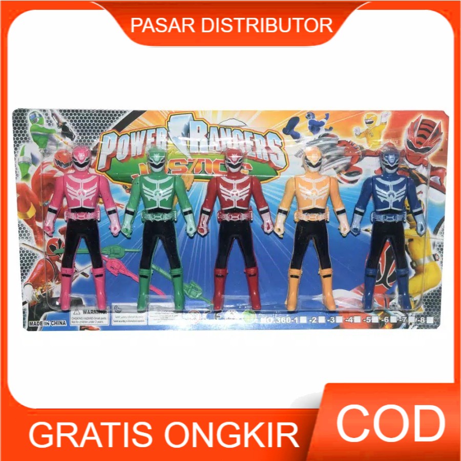 Mainan Robot POWER RANGERS MINI ISI 5 - Mainan Power Rangers - Mainan Anak