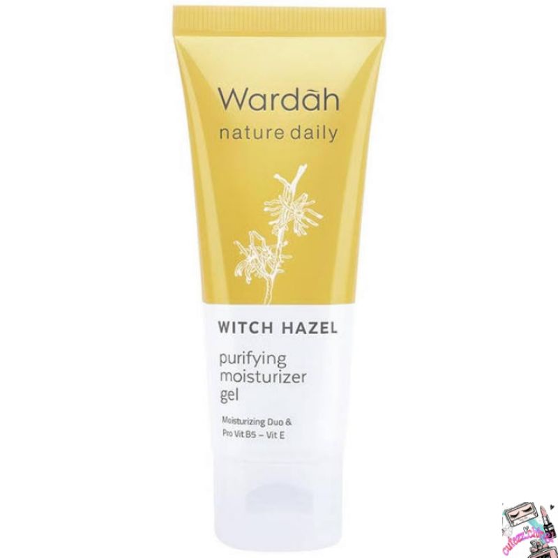 ☃Cutezz_Ching1☃Wardah Nature Daily Witch Hazel Purifying Moisturizer Gel 40ml (Kemasan Baru)