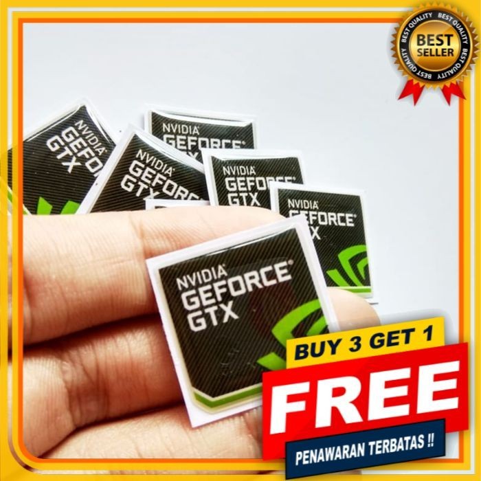 

EMBLEM STIKER RESIN TIMBUL SATUAN NVIDIA GEFORCE GTX