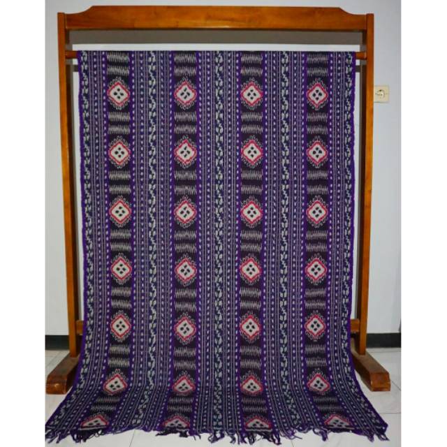 Kain Tenun Etnik Asli Troso Morif Ungu TS 08