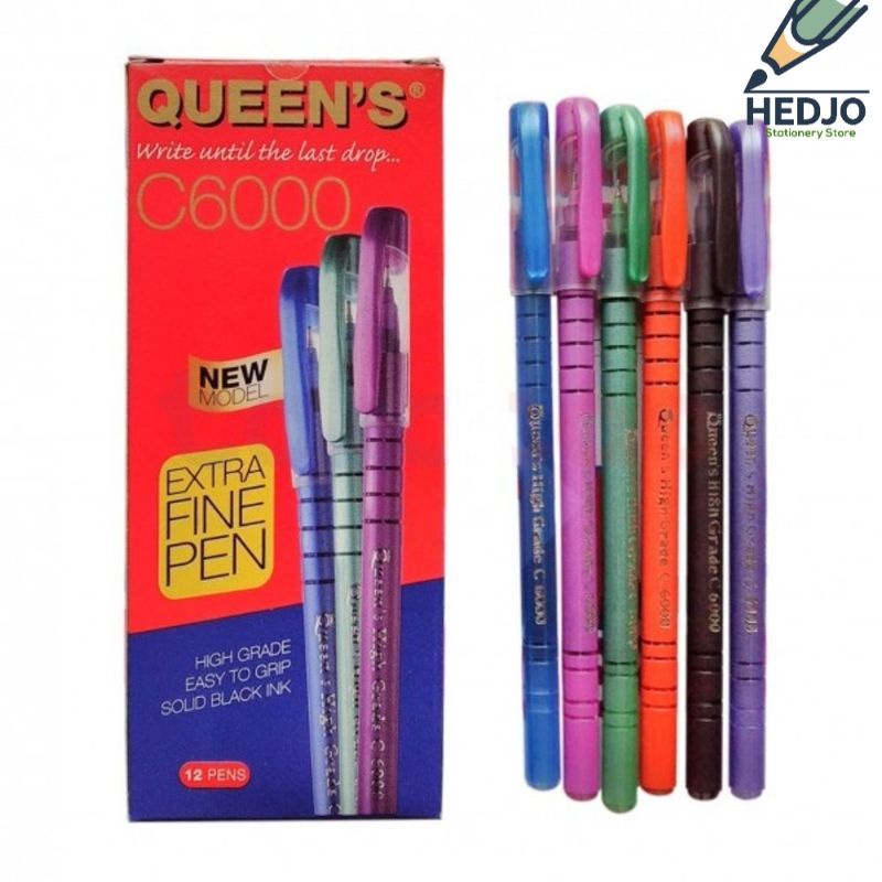 

Pulpen,Bolpoin,Bolpen Queen's C6000 (ecer)