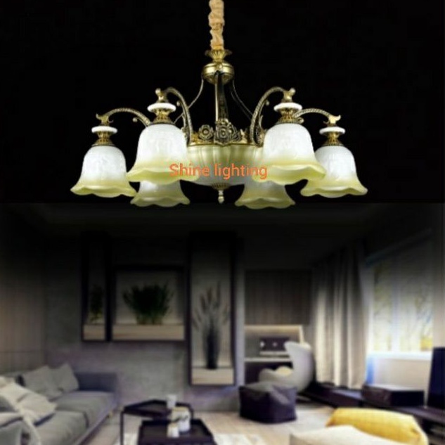 Lampu gantung klasik modern ruang tamu tipe 914/6+3