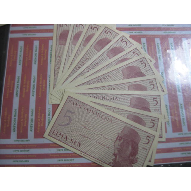 uang 5 sen sukarelawan 1964 G797