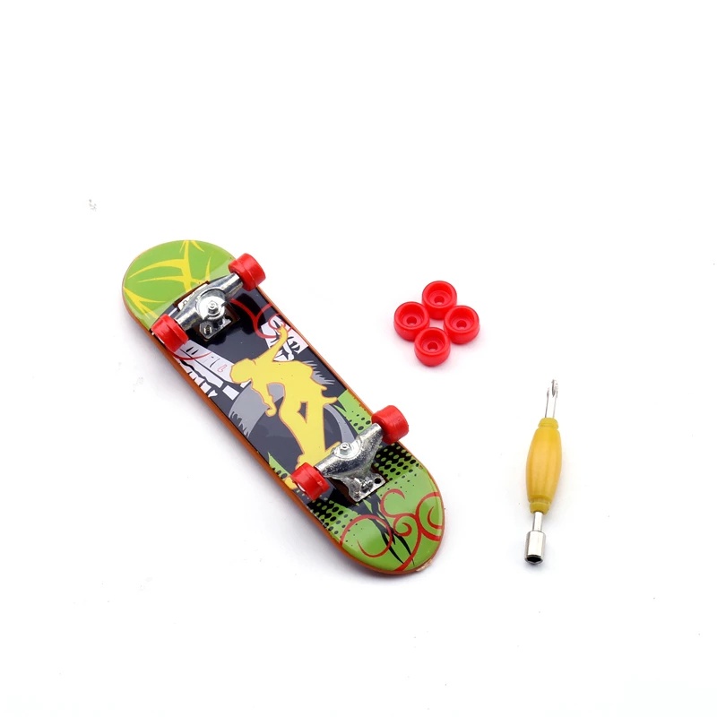 1pc Mainan Skateboard Jari Mini Bahan Alloy Untuk Edukasi Anak