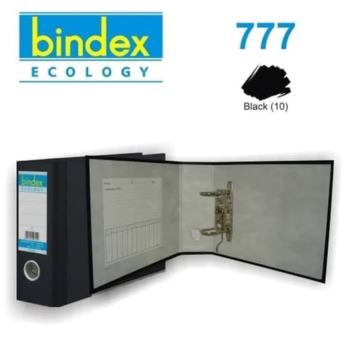 

Ordner Bindex 777 ukuran Kwitansi 1/2 Folio 7cm 70mm Hitam Black