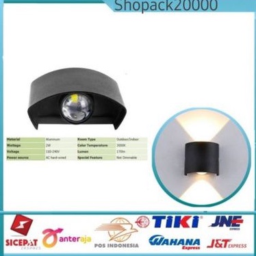 Lampu Dinding Taman Outdorr Minimalis Wall Light Minimalis 2X1W