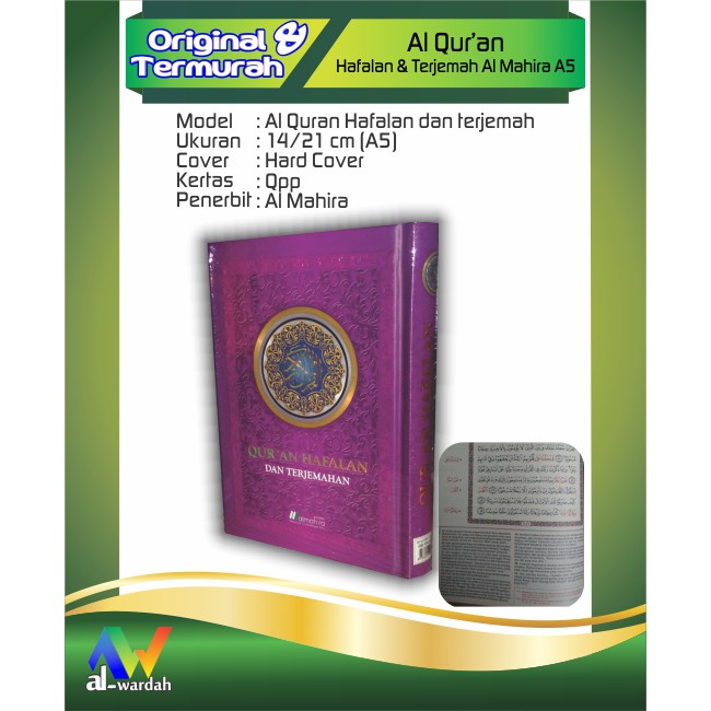Al Quran Hafalan dan Terjemah Al Mahira A5