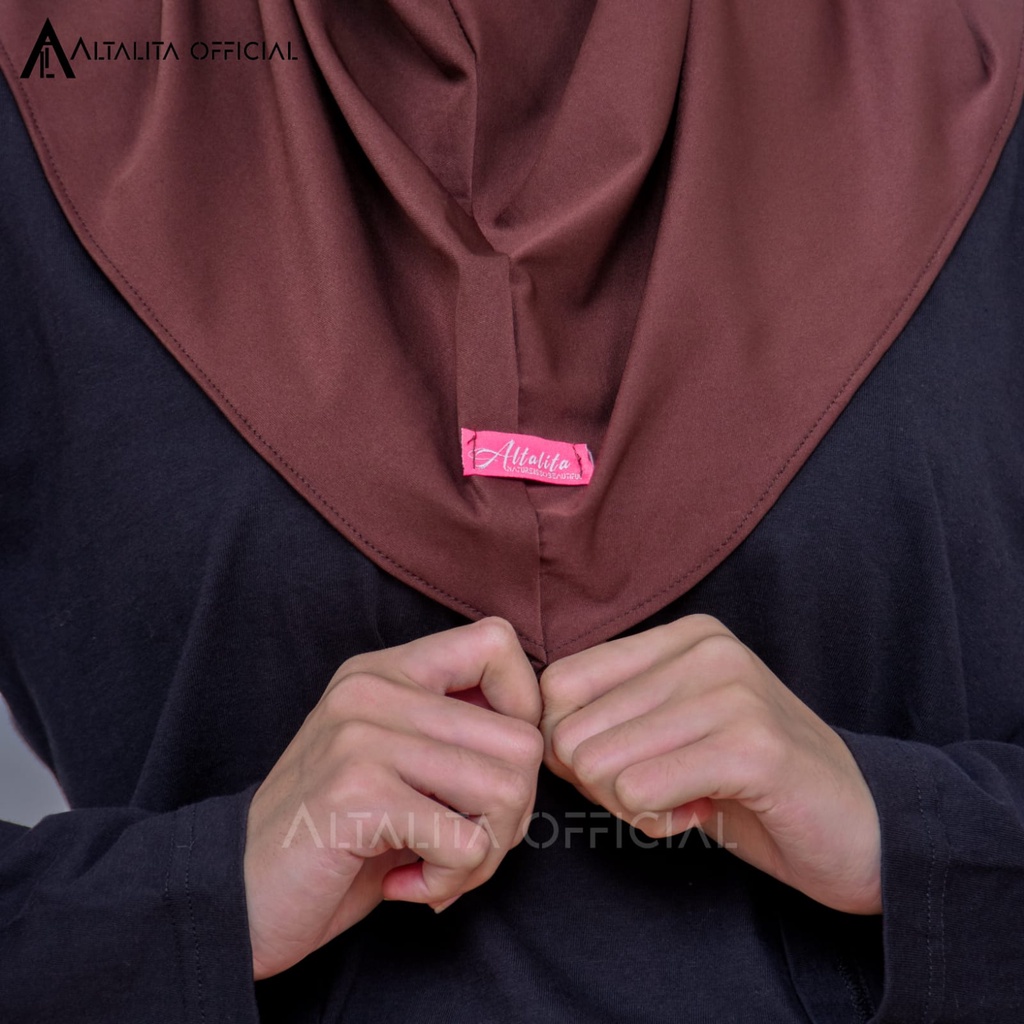 Altalita - Jilbab Instan Sporty pet Bahan Jersey Spandek Premium Polos Cocok Untuk Sekolah Olahraga dan Sehari-Hari