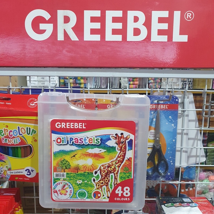 

PASTEL-DRY-OIL- CRAYON GREEBEL OIL PASTELS 48 WARNA -OIL-DRY-PASTEL.