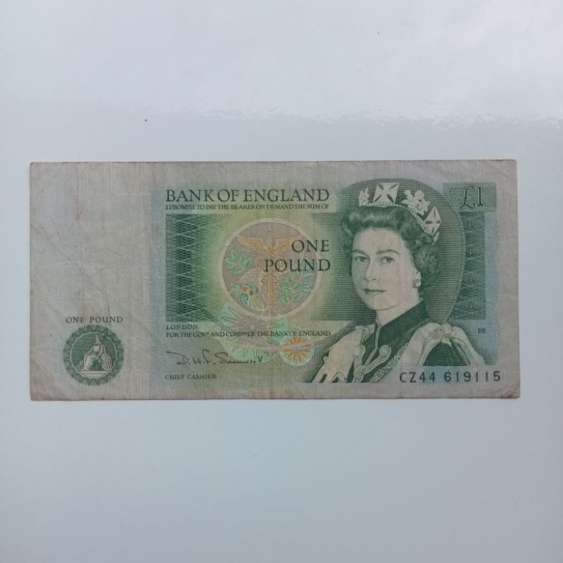 ENGLAND 1 POUND VF UANG INGGRIS