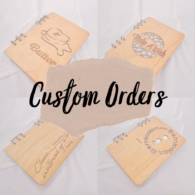 

CUSTOM ORDER PREMIUM | wooden journal notebook | buku binder jurnal