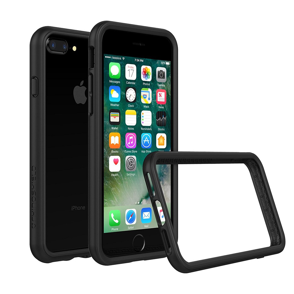 BARU RHINOSHIELD IPHONE 7 PLUS CASE BUMPER - BLACK