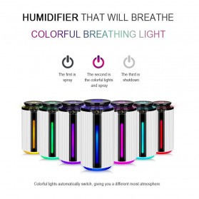 JE J Ultrasonic Air Humidifier LED RGB Light 900ml - SHJ-0020 - Transparent