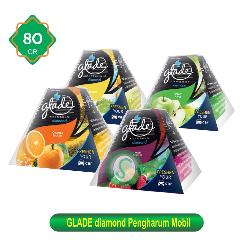 GLADE diamond Pengharum Mobil 80gr