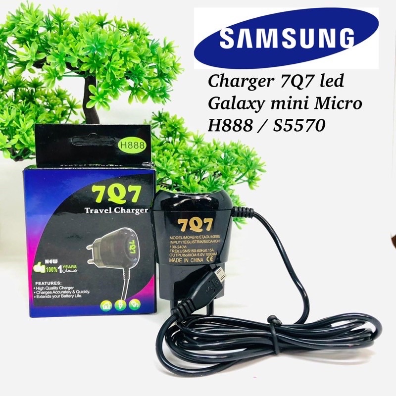 PROMO CHARGER LED 7Q7 MICRO SAMSUNG GALAXY MINI S5570