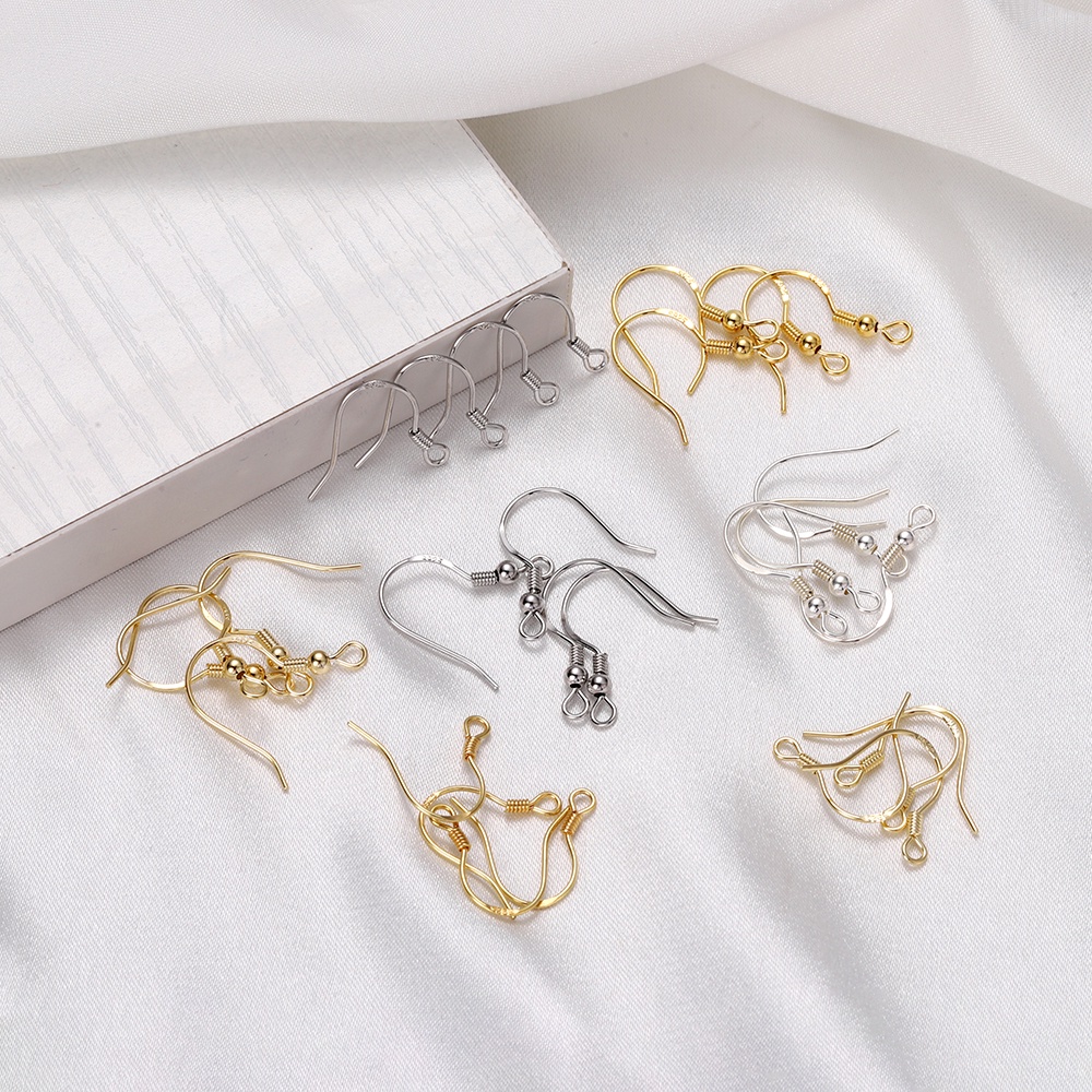 2pcs Kait Tremella 925 Untuk Membuat Anting