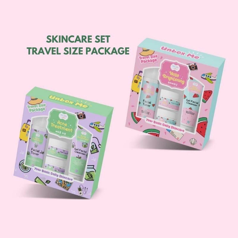 [BIG SELL] BPOM PAKET SKINCARE / SKINCARE SET TRAVEL SIZE PACKAGE CHINGU BY KIYOWO / YEPPU YEPPU