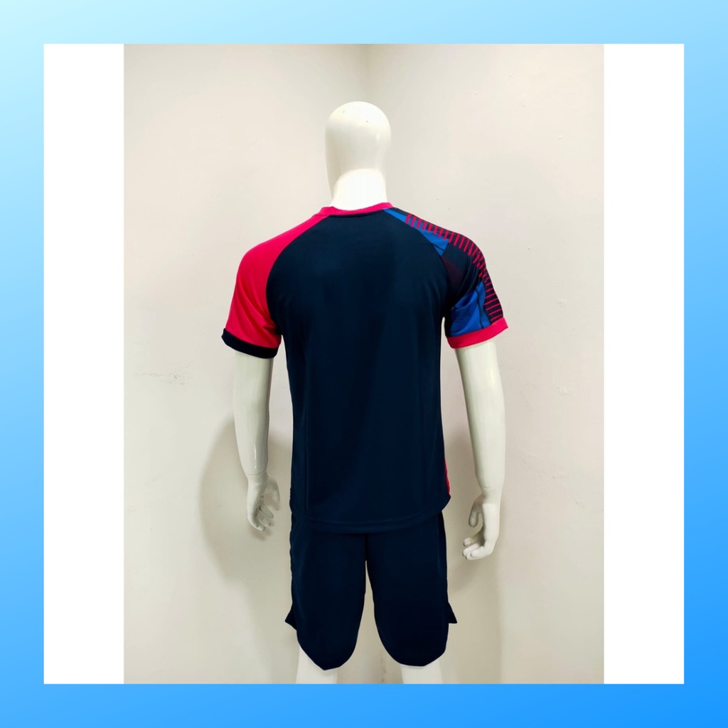 Kaos bulutangkis pria baju badminton dan celana jersey setelan wanita dewasa t-shirt outfit seragam jarsey kostum olahraga pakaian apparel sport jersy bulu tangkis casual jersi sudirman thomas uber cup print suit Y171 navy polos