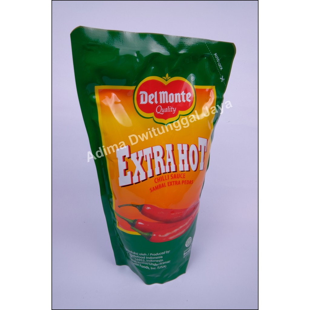 Delmonte Extra Hot Chili Sauce/Del monte Sambal Extra Pedas Pouch 1 Kg