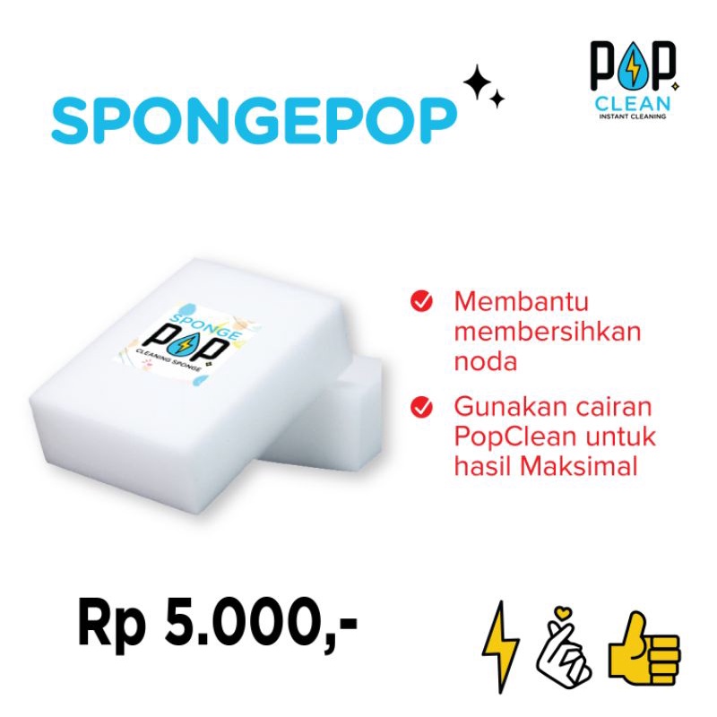 Spon Ajaib Busa Pembersih Serbaguna Spons Cuci Piring Nano Magic Sponge Sponge Pop