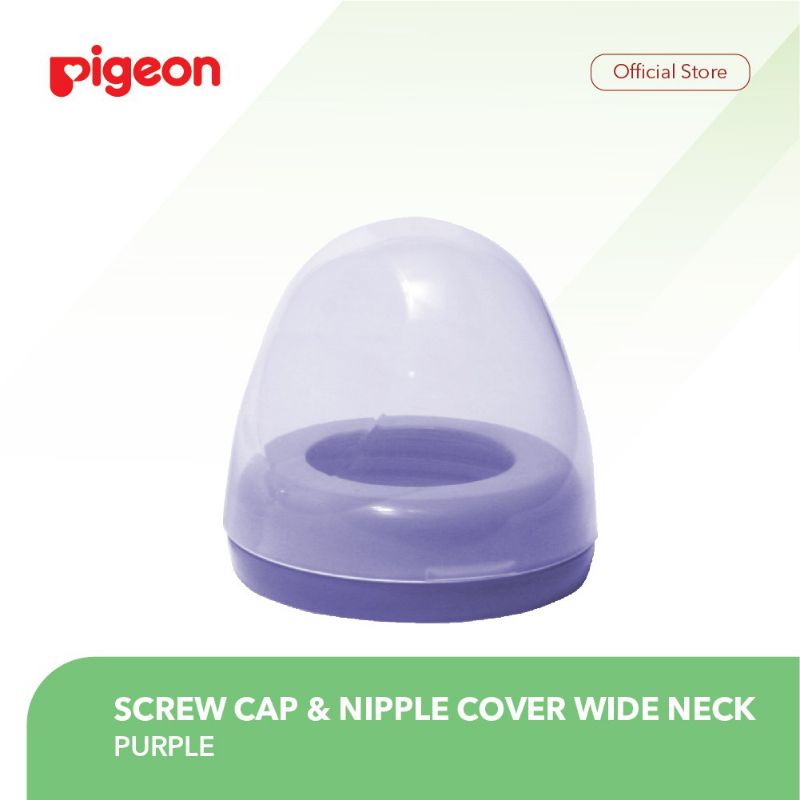 Pigeon Screw Cap &amp; Nipple Cover Wide Neck - Tutup Botol Susu Bayi