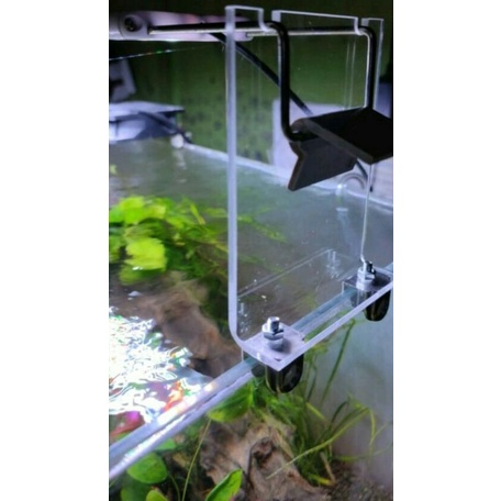 Aquarium dudukan lampu Acrylic lebar 10 cm