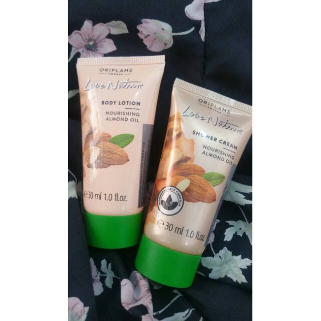 Love nature body lotion and shower cream