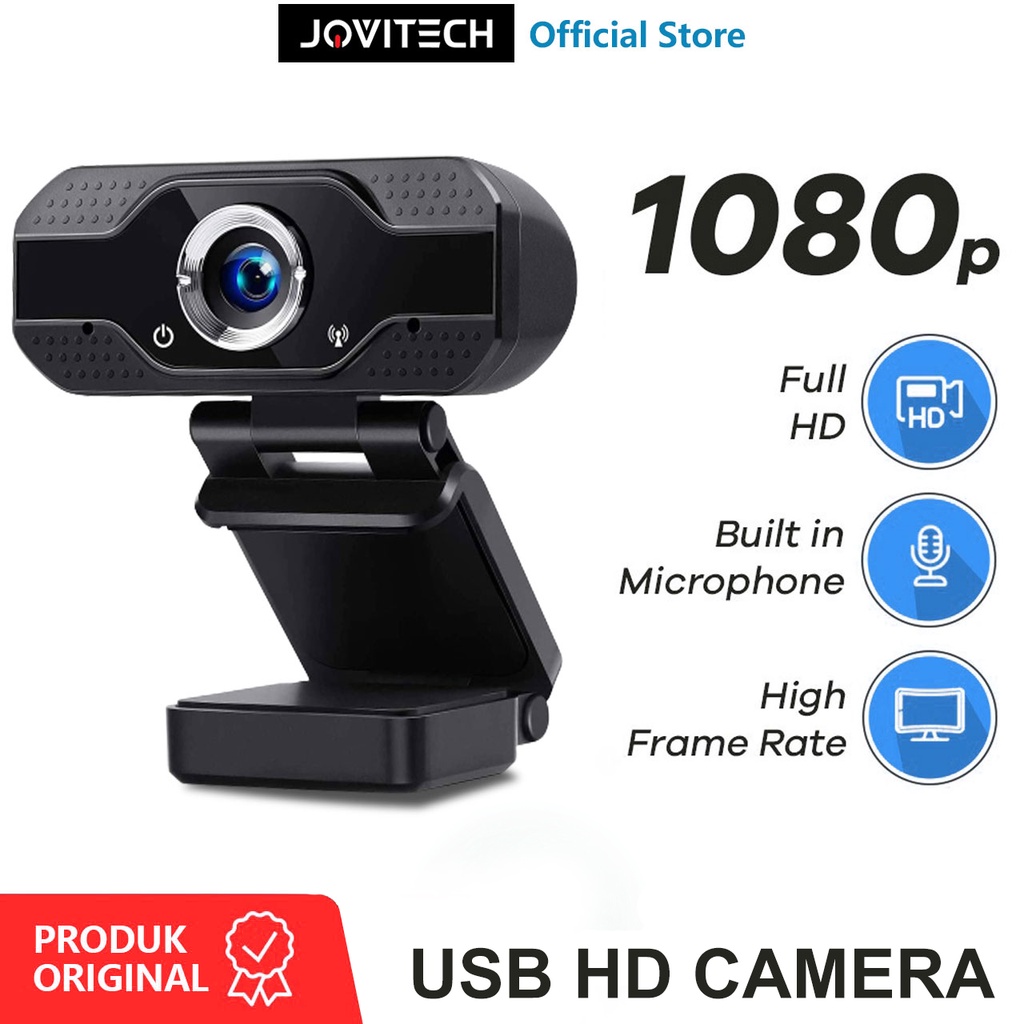 【COD】Jovitech Full HD Webcam 1080P Web Camera With Microphone USB Plug WebCam For PC Computer Mac Laptop Desktop - CM07