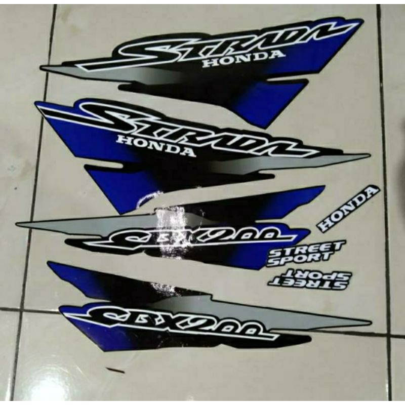 Sticker striping Honda CBX200 STRADA